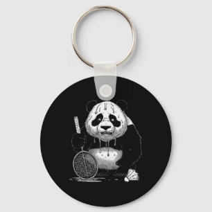 Chaveiro Panda Animal Badminton Shutles