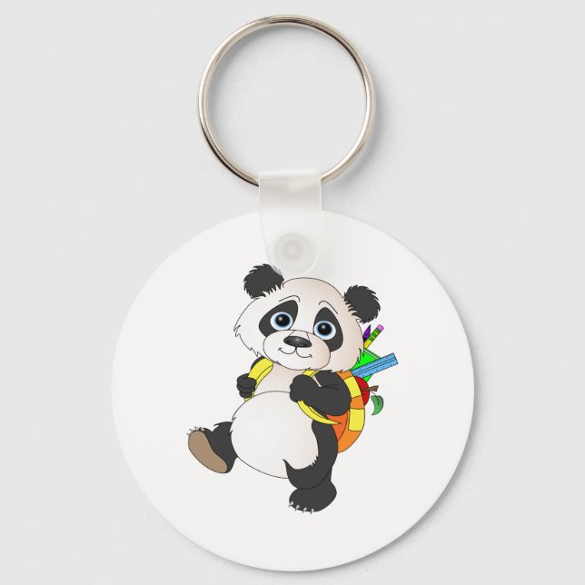 Chaveiro Panda Bear com mochila (Frente)