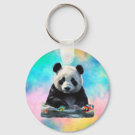 Chaveiro Panda bonita com os brinquedos
