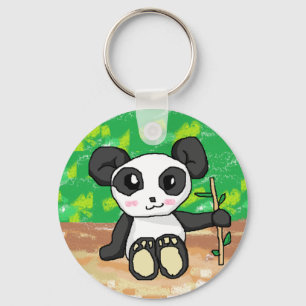 Chaveiro panda bonito dos desenhos animados