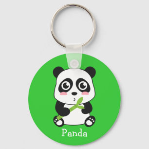 Chaveiro Panda bonito e peluches do bebê