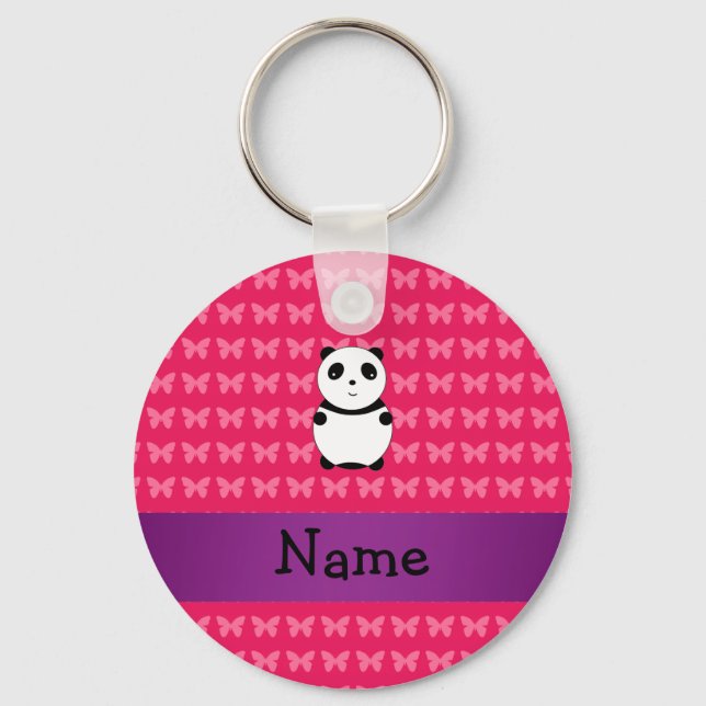 Chaveiro Panda de nome personalizado (Frente)