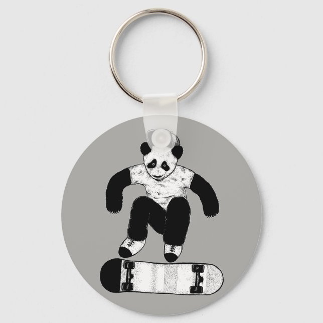 Chaveiro Panda de Skate (Frente)
