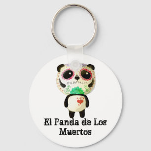 Chaveiro Panda do Dia dos Mortos
