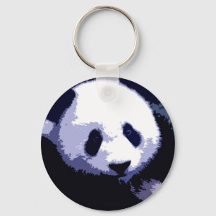 Chaveiro Panda Face Pop Art