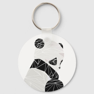 Chaveiro Panda geométrica