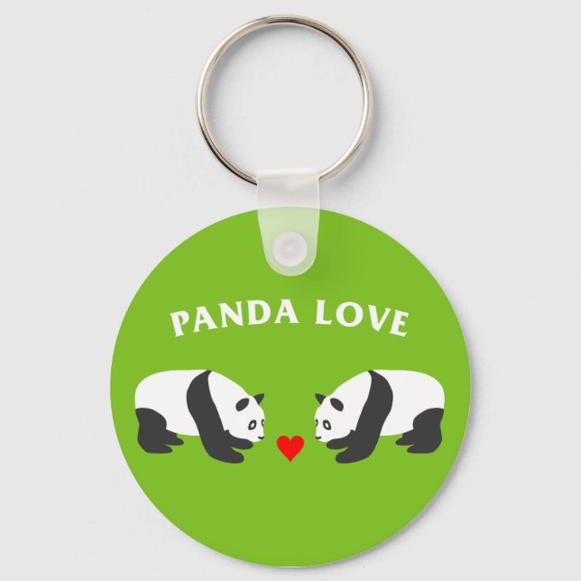 Chaveiro Panda Love (Verde) (Frente)