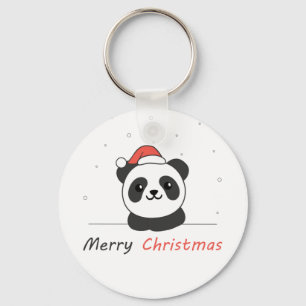 Chaveiro Panda Natal Neve Animais de inverno Pandas