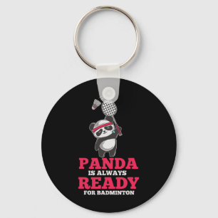 Chaveiro Panda Sempre Pronta Dminton Player Bear Animal Lov