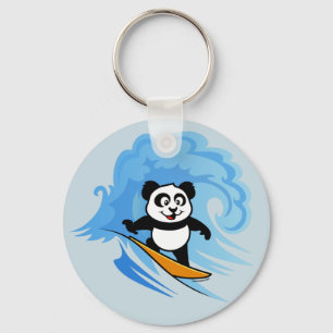Chaveiro Panda surfando
