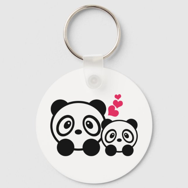 Chaveiro Pandas (Frente)