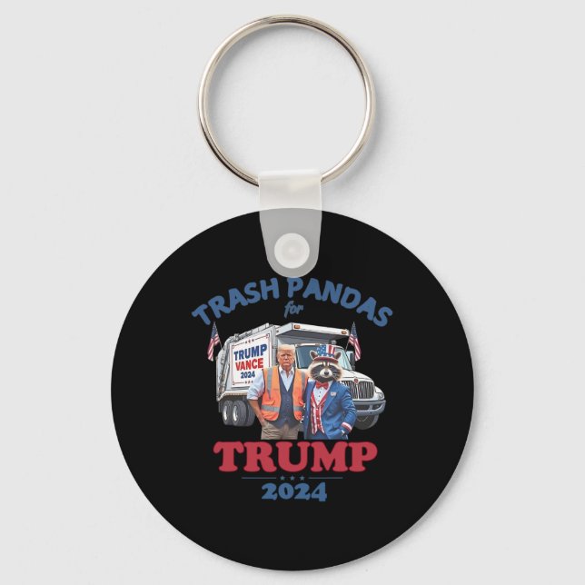 Chaveiro Pandas De Lixo Para Trump 2024 (Frente)