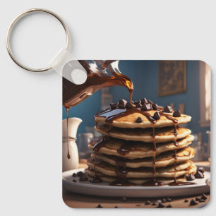 Chaveiro Panquecas com gotas de chocolate.