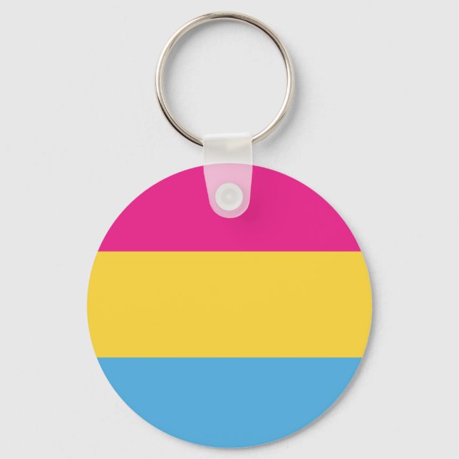 Chaveiro Pansexual | Design de Sinalizador de Orgulho | Str (Frente)