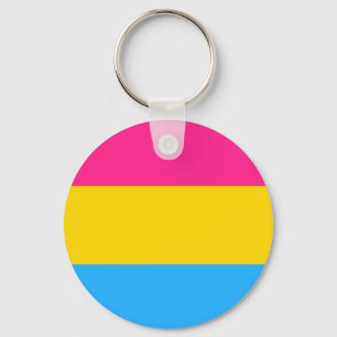Chaveiro Pansexual Flag Button Keychain