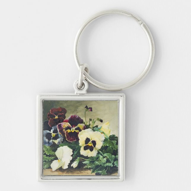 Chaveiro Pansies do inverno, 1884 (Frente)