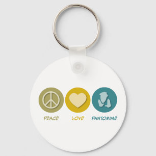 Chaveiro Pantomima do amor da paz