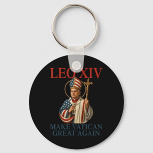 Chaveiro Papa Leo Xiv Faça Excelente Vaticano Novamente Chu