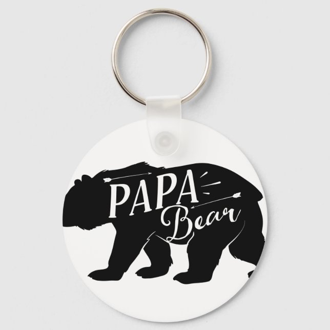 Chaveiro Papa Novelty Bear Retro Engraçado (Frente)