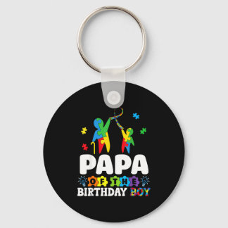 Chaveiro Papa Of The Birthday Boy Autism Awareness Support 