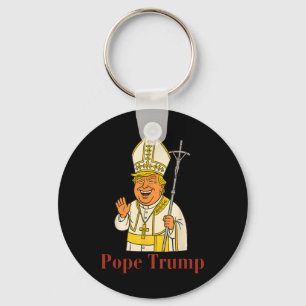 Chaveiro Papa Trump Engraçado Trump Vaticano Cristão Retro