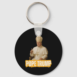 Chaveiro Papa Trump Engraçado Trump Vaticano Cristão Retro