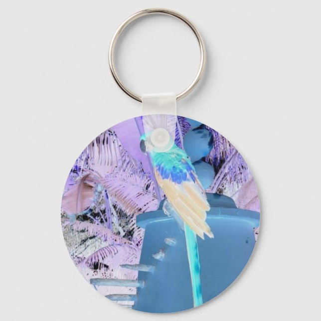 Chaveiro Papagaio Pop Art (Frente)