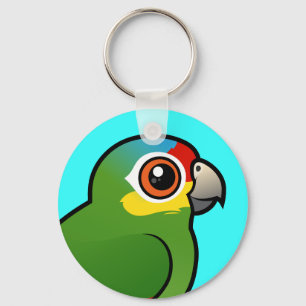 Chaveiro Papagaio Vermelho-lored de Birdorable