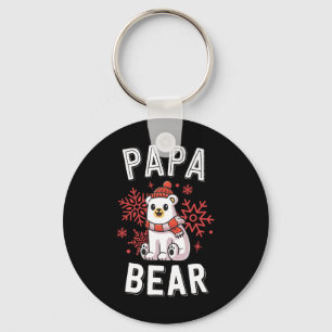 Chaveiro Papai Bear Família Natal S Polar Bear Feriado Xm