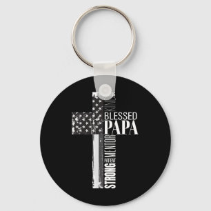 Chaveiro Papai Bendito Bandeira Americana Cristão Religioso