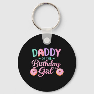 Chaveiro Papai da Menina de Aniversário Família Donut