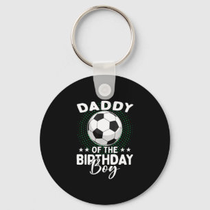 Chaveiro Papai do Menino de Aniversário Jogador de Futebol 