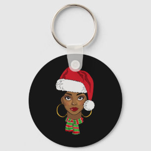 Chaveiro Papai Noel Afro Americano Negro Melani Natal