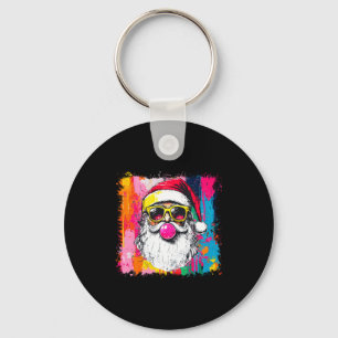 Chaveiro Papai Noel Aquarela Preppy Chic Bubble Gum Nk Sung