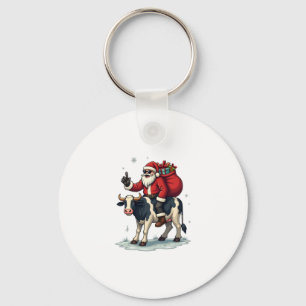 Chaveiro Papai Noel Bigfoot Vintage Montado Vaca Natal Engr