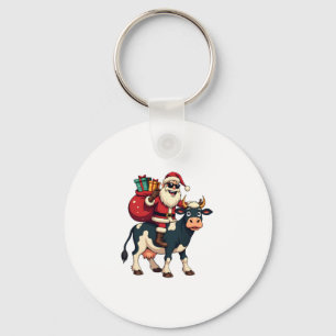 Chaveiro Papai Noel Bigfoot Vintage Montado Vaca Natal Engr