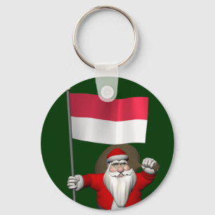 Chaveiro Papai Noel Com Alferes Da Indonésia