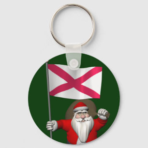 Chaveiro Papai Noel Com Alferes Da Irlanda Do Norte
