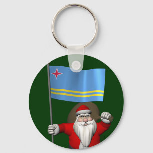Chaveiro Papai Noel Com Alferes De Aruba