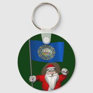 Chaveiro Papai Noel Com Alferes De New Hampshire