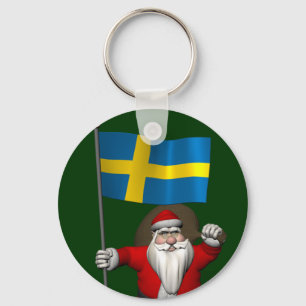 Chaveiro Papai Noel Com Alferes De Suecia