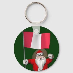 Chaveiro Papai Noel Com Alferes Do Peru