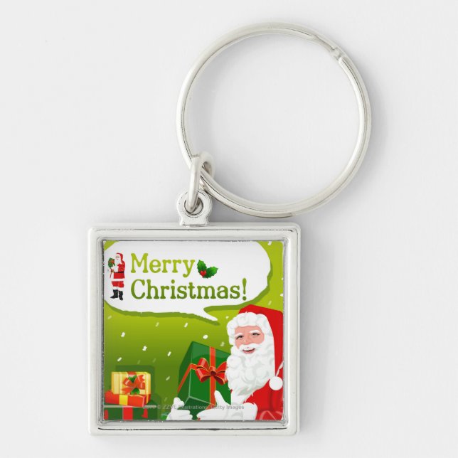 Chaveiro Papai Noel com presentes (Frente)