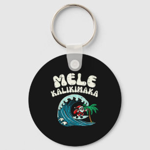 Chaveiro Papai Noel de Surf Natal Mele Kalikimaka Xmas Home
