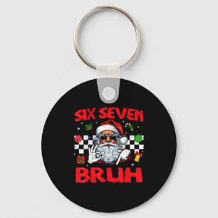 Chaveiro Papai Noel do Natal Seis Sete Bruh 67 Meme 6 7 Mas