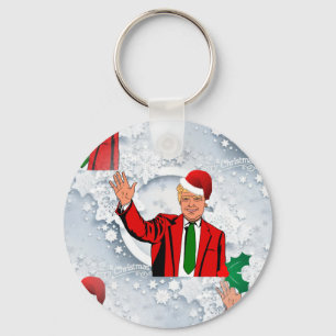 Chaveiro papai noel Donald Trump do Natal