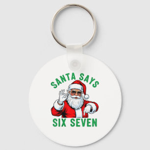 Chaveiro Papai Noel Engraçado Diz Seis Sete Natal 67 Meme X