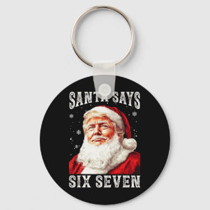 Chaveiro Papai Noel Engraçado Trump 6-7 Meme Natal Seis Set