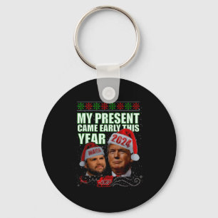 Chaveiro Papai Noel Engraçado Trump Natal Chegou Mais Cedo