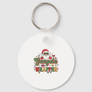Chaveiro Papai Noel Envolto Gangsta Natal